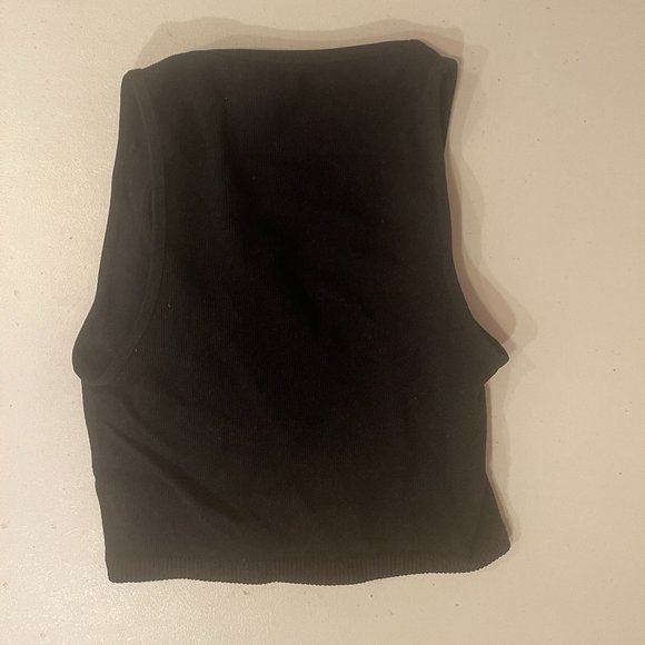 Free People Lattice-Neck Pullover Brami Black XS/S - Picture 2 of 2